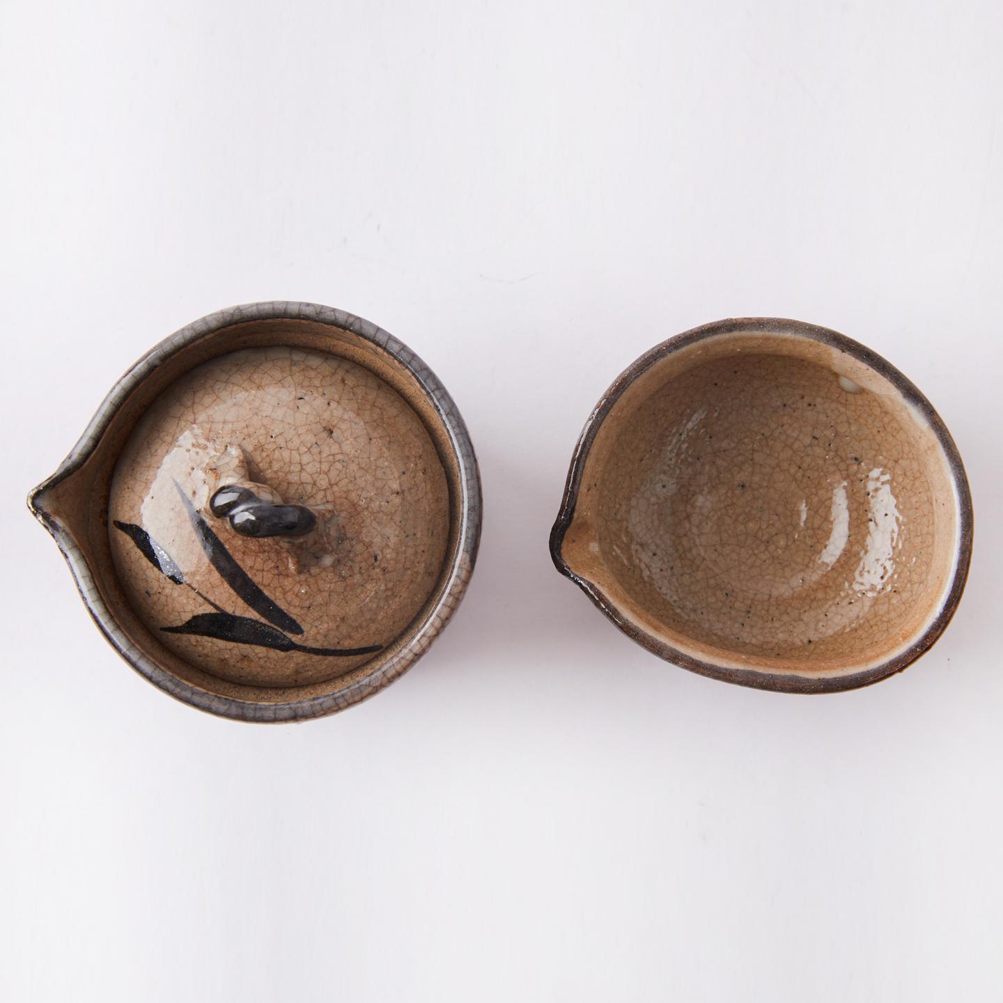 陶艺家大桥裕｜昭和时期 唐津烧僧帽宝瓶套