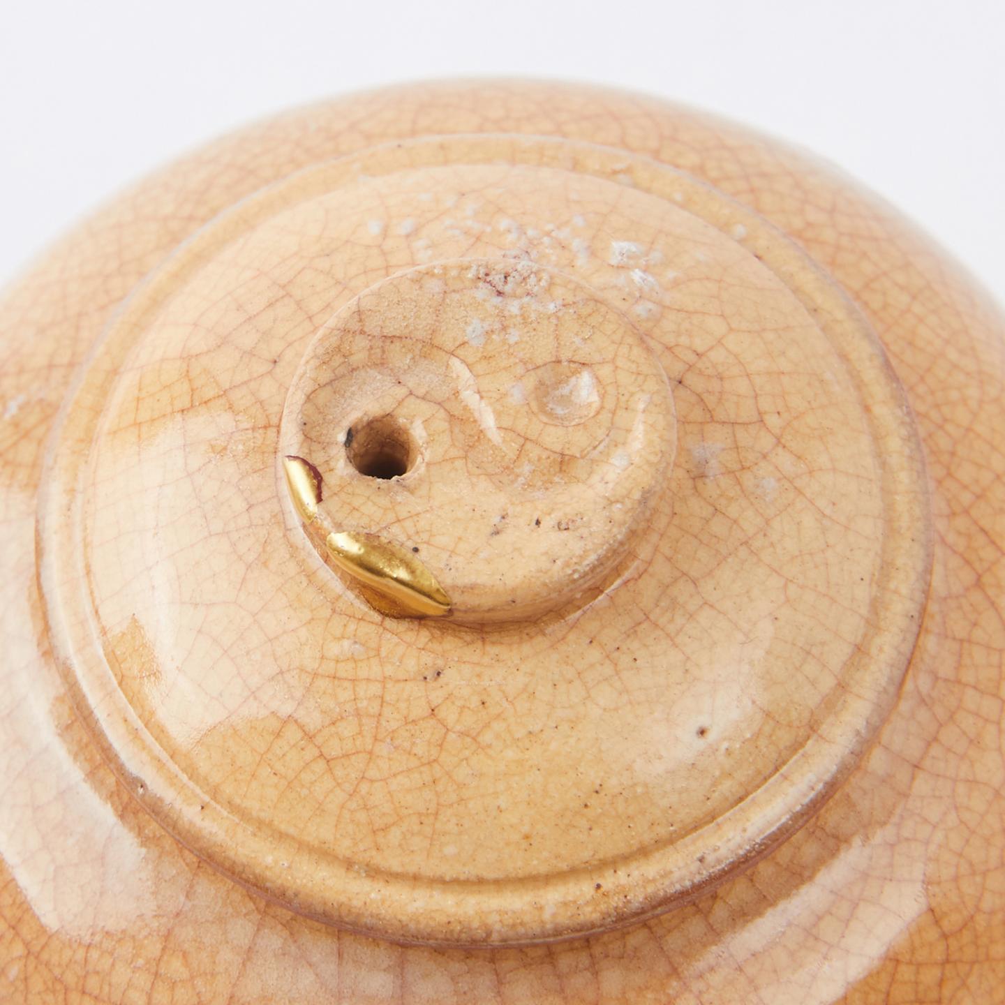 九世坂高丽左卫门｜明治时期 手作萩烧后手壶茶具套