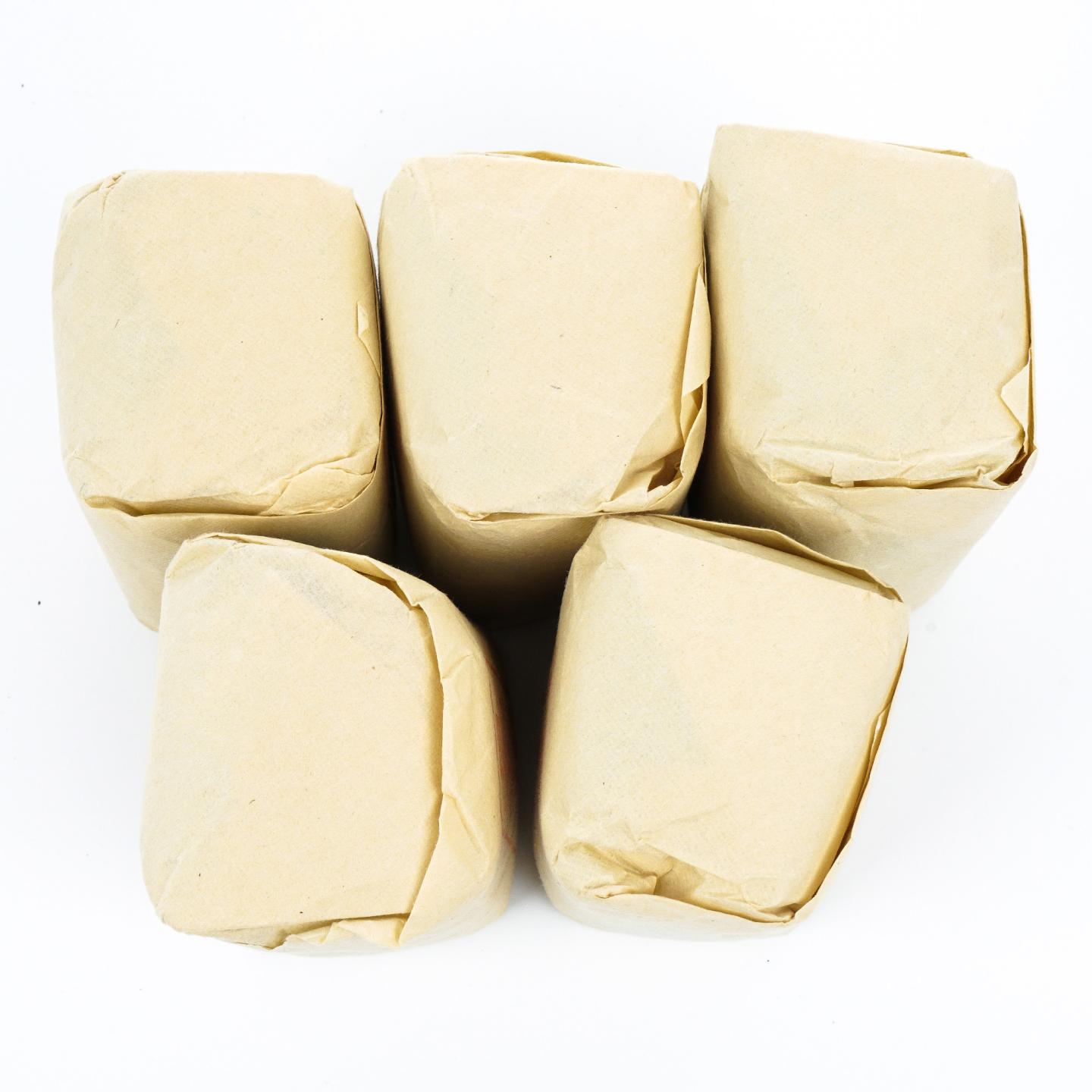 九十年代 中茶公司出口金记茶行 甲级玉井流香 5包*50克 干仓