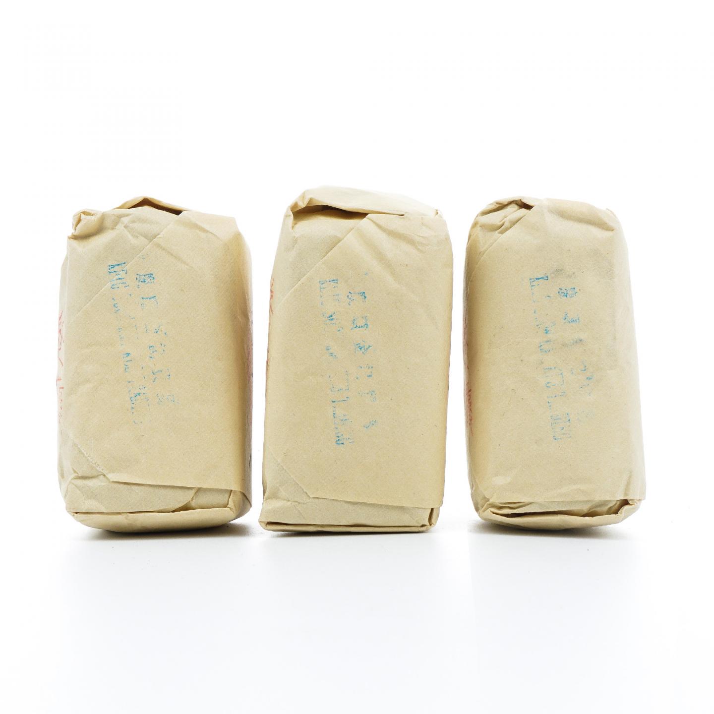 九十年代 中茶公司出口金记茶行 甲级老君眉 3包*50克 干仓