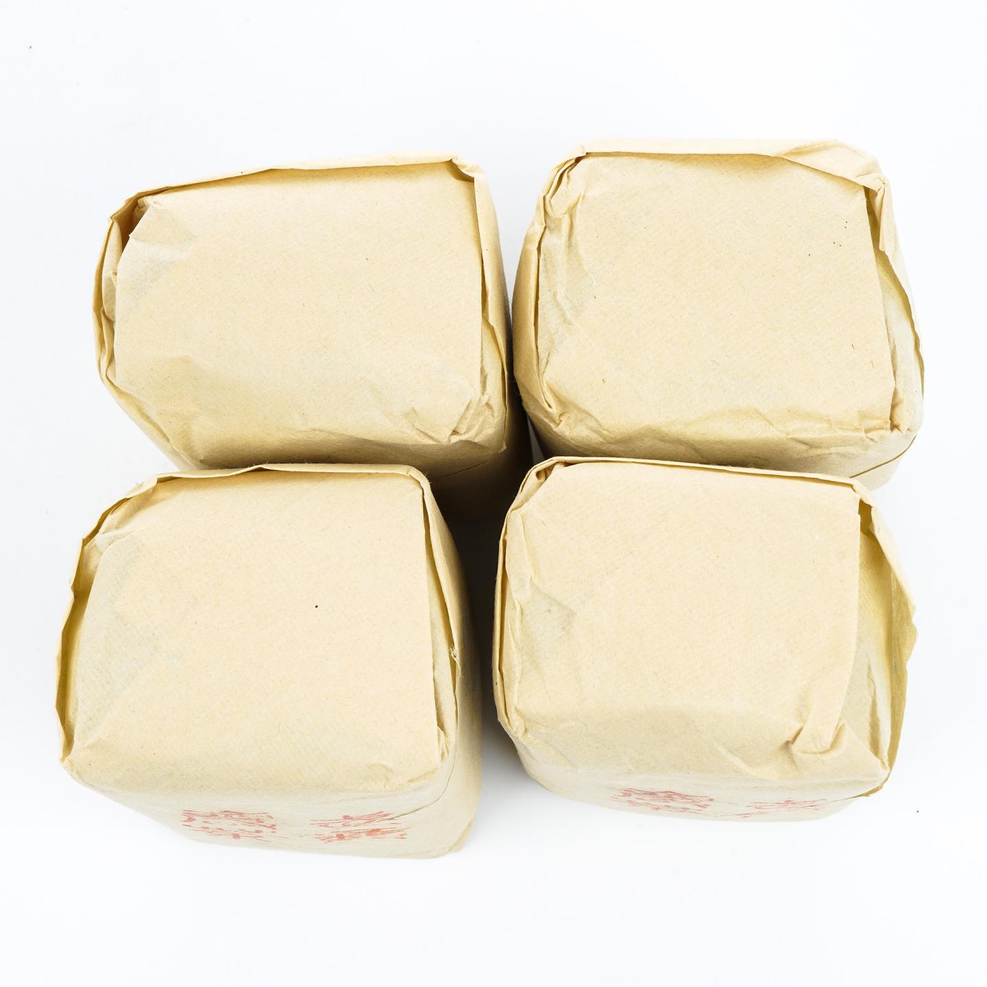 九十年代 中茶公司出口金记茶行 甲级老君眉 4包*50克 干仓