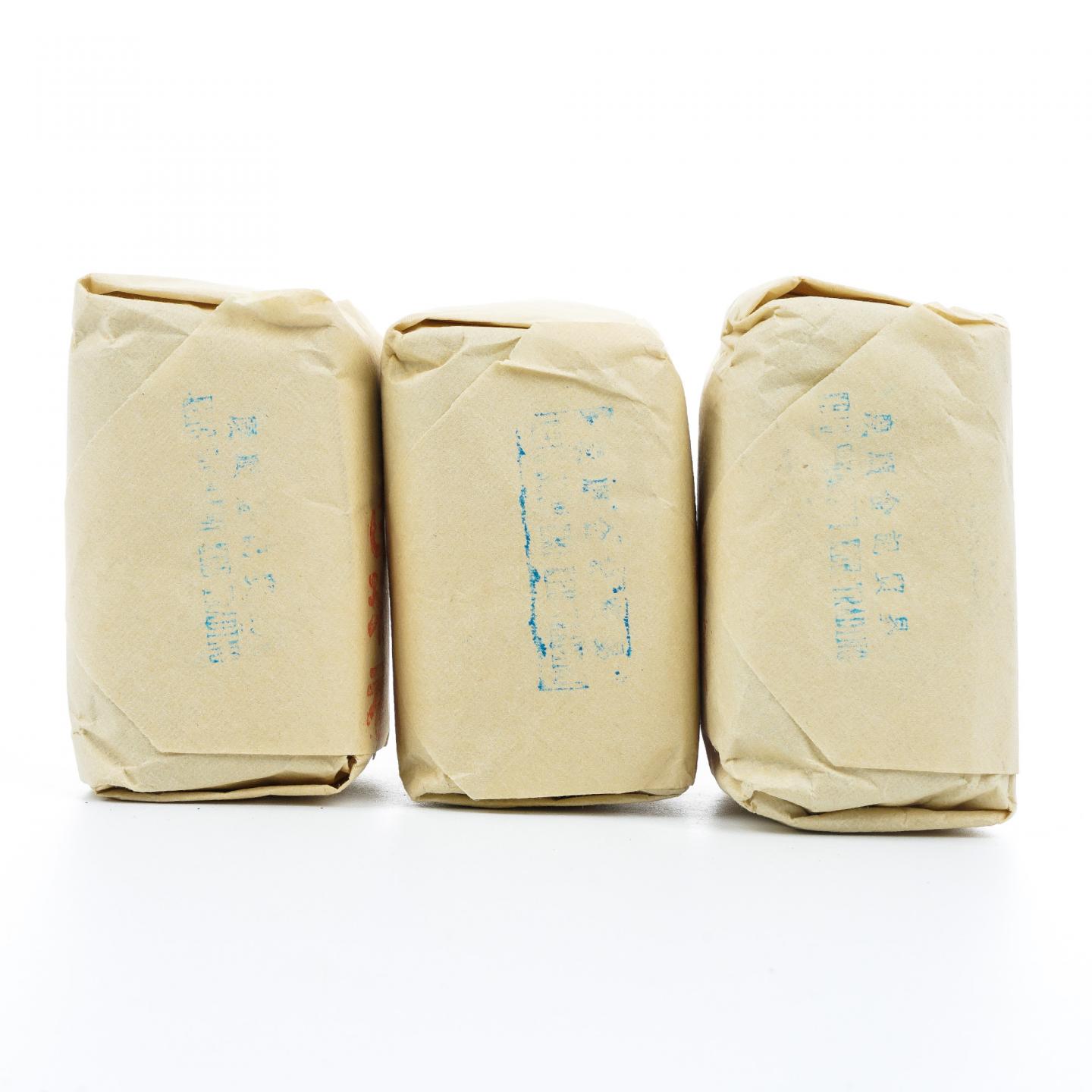 九十年代 中茶出口金记茶行 甲级武夷名枞白瑞香 50克*3包 干仓