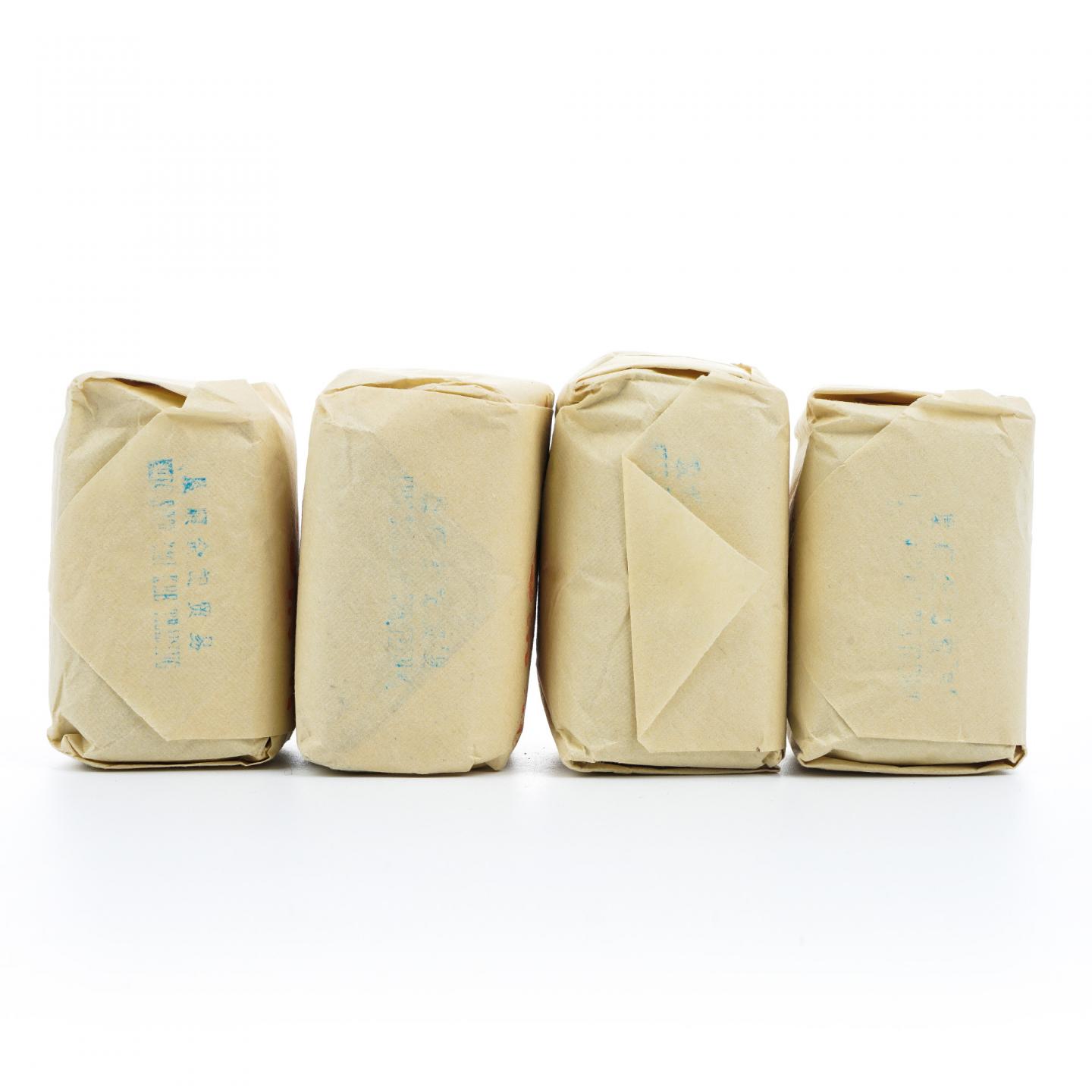 九十年代 中茶出口金记茶行 甲级武夷名枞白瑞香 50克*4包 干仓