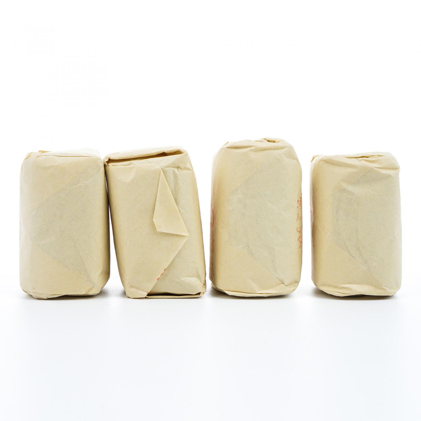 九十年代 中茶出口金记茶行 甲级武夷名枞白瑞香 50克*4包 干仓