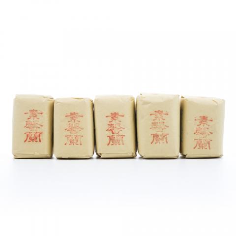 上世纪九十年代 中茶出口金记茶行 甲级正岩素馨兰 5包*50克 干仓