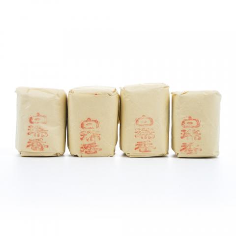 九十年代 中茶出口金记茶行 甲级武夷名枞白瑞香 50克*4包 干仓