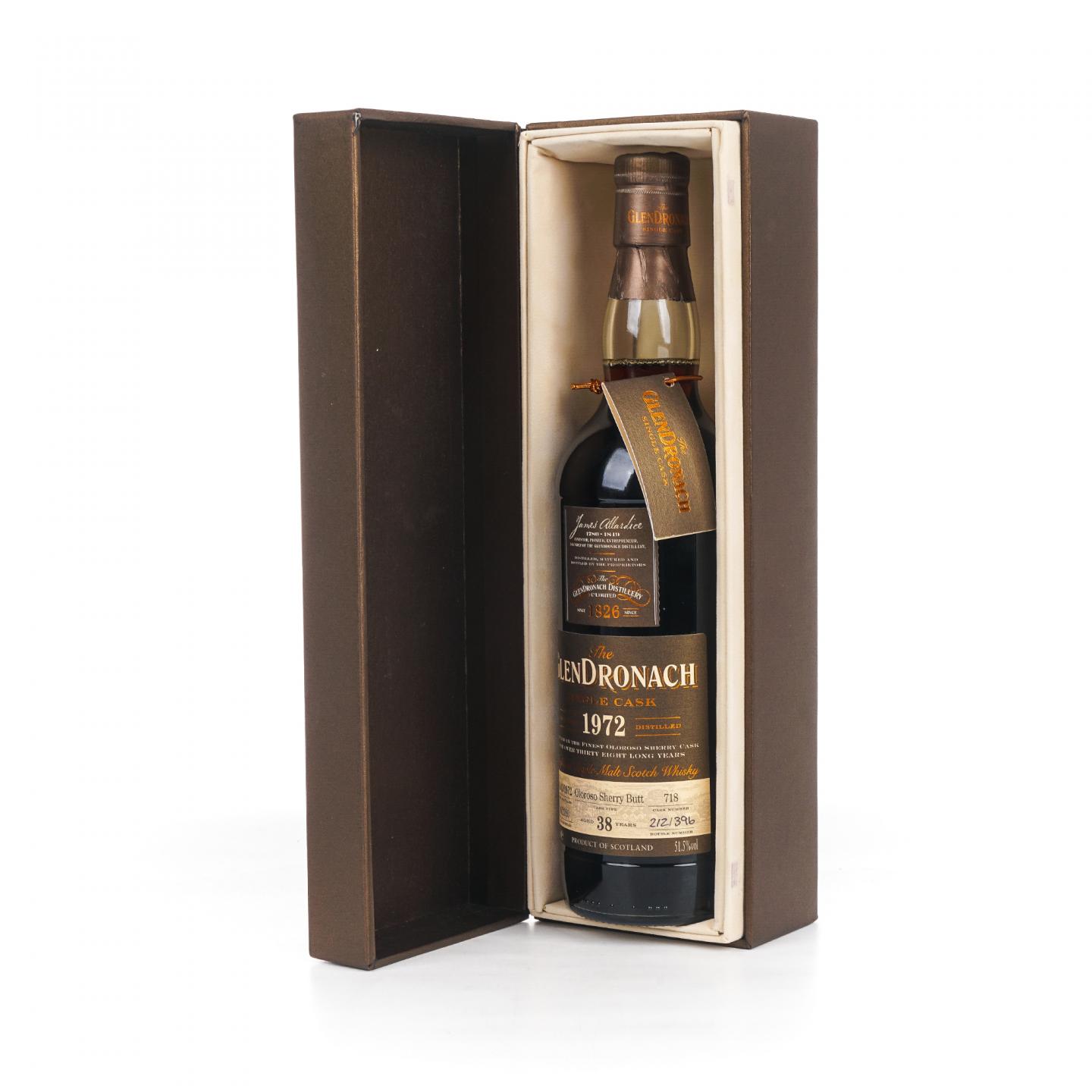 Glendronach 格兰多纳 38年 1972-2010 Batch 2 雪莉单桶#718 国际版