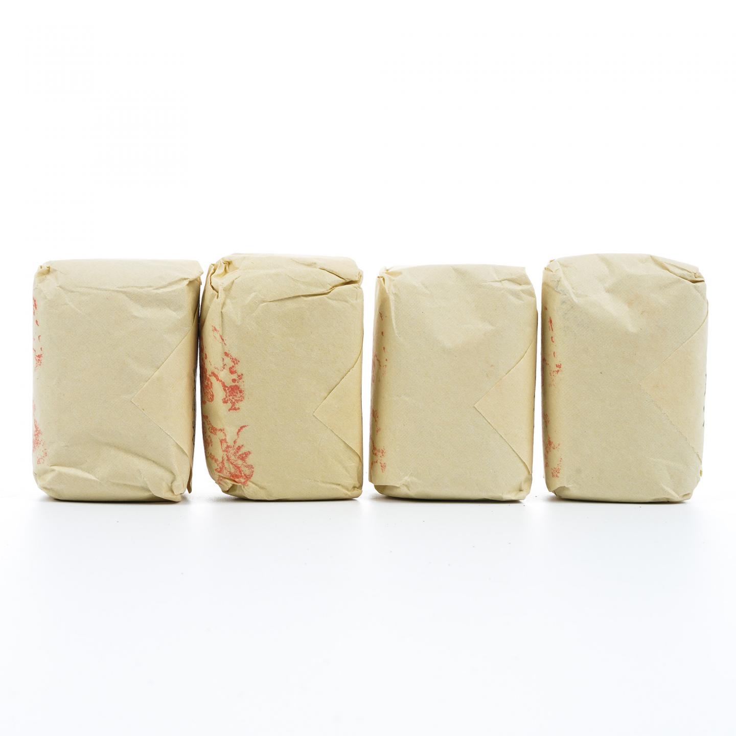 九十年代 中茶出口金记茶行 甲级武夷名枞不知春 50克*4包 干仓