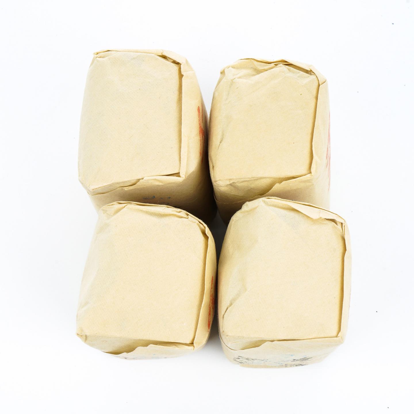 九十年代 中茶出口金记茶行 甲级武夷名枞不知春 50克*4包 干仓