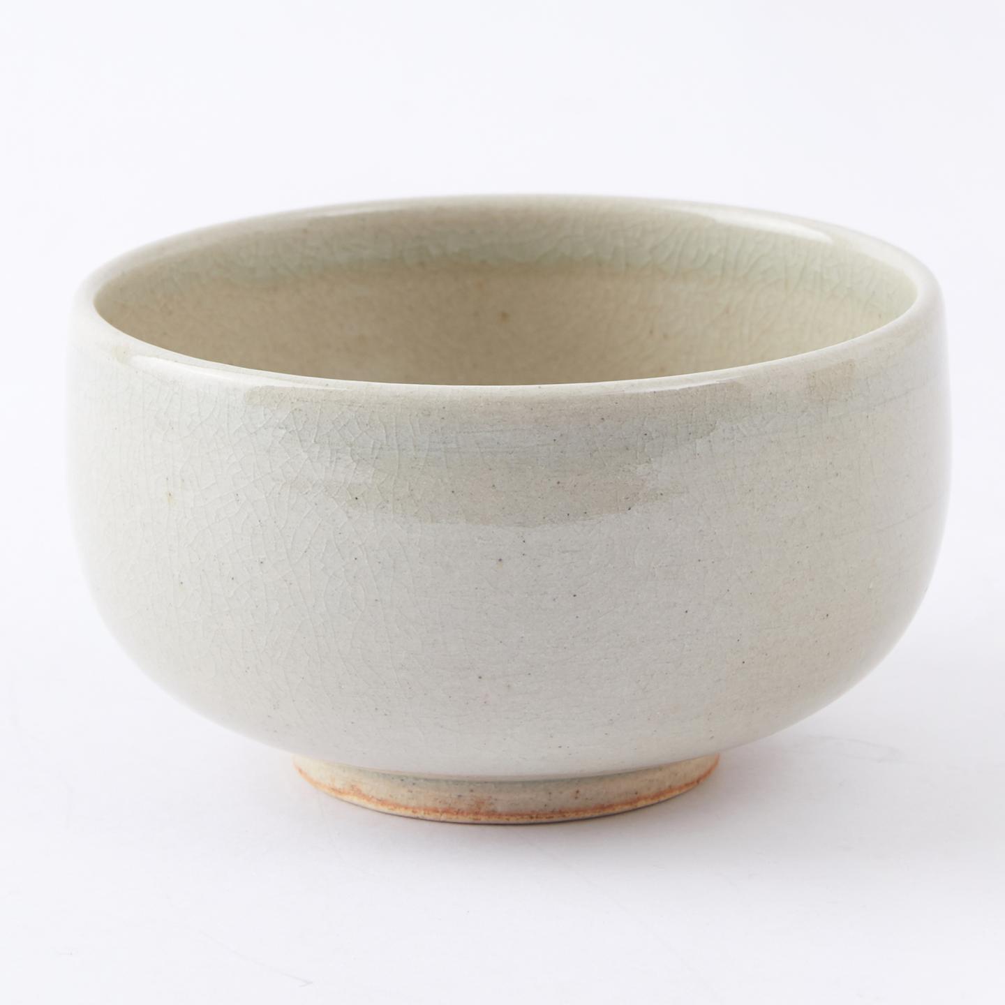 赤膚山大塩正松作|昭和15年(1940) 皇室御用单色釉满冰裂茶盏