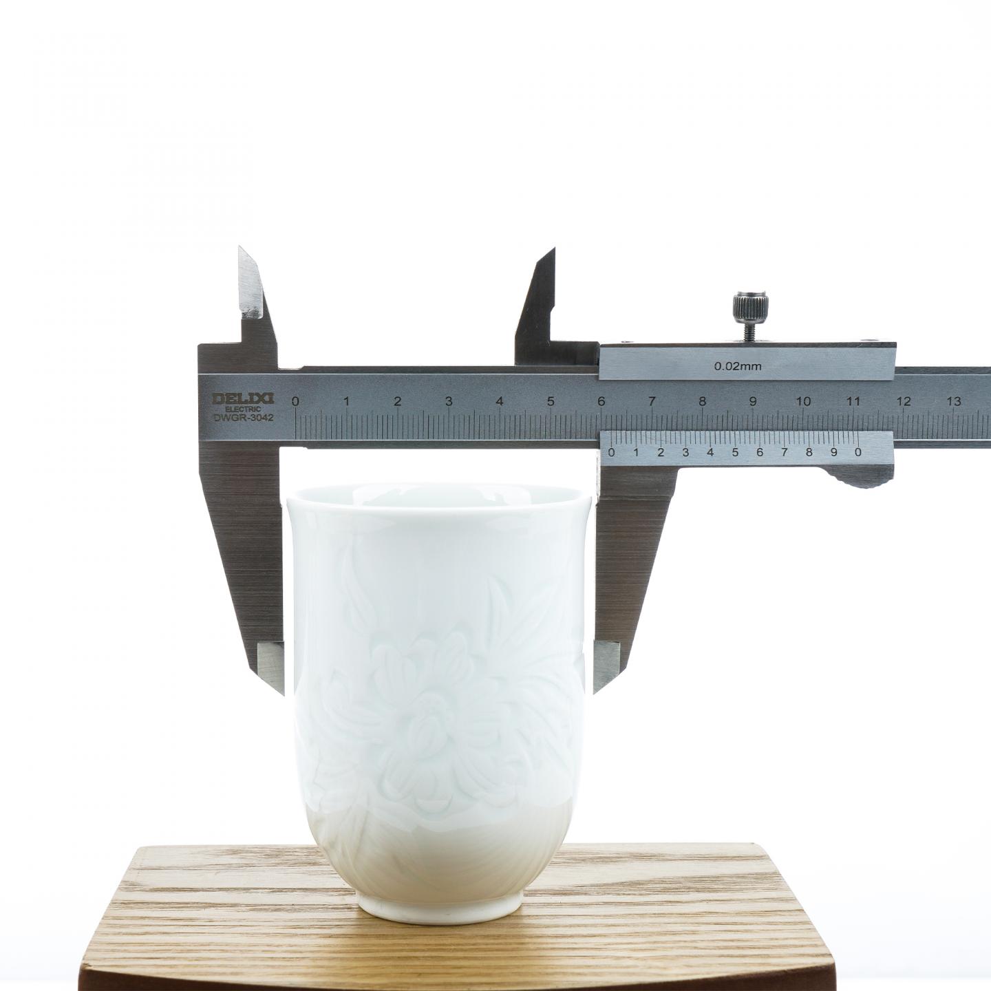 昭和时期｜白瓷人间国宝·奥川忠右卫门作夫妻对汤吞