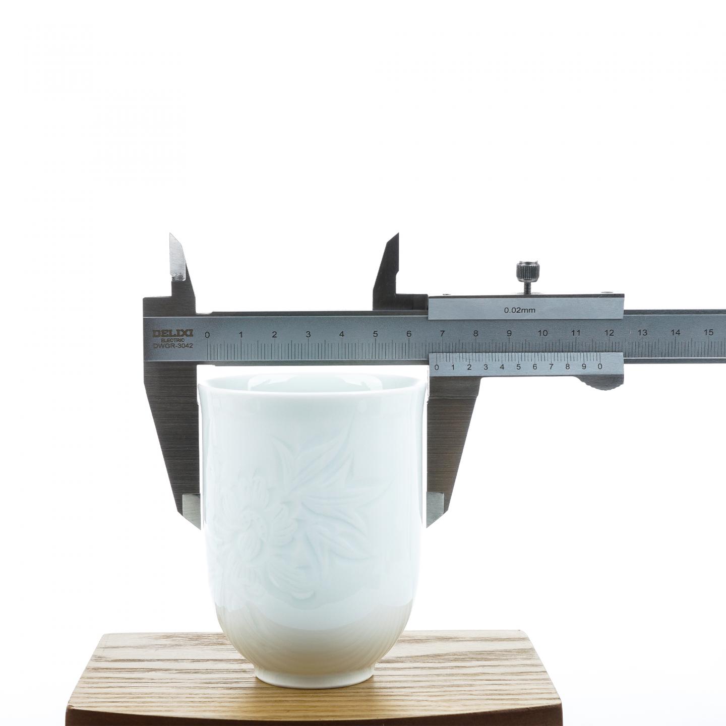 昭和时期｜白瓷人间国宝·奥川忠右卫门作夫妻对汤吞