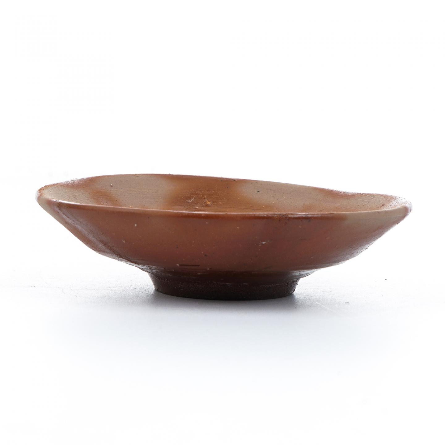 昭和时期｜备前烧人间国宝·藤原雄及其弟藤原恭助 合作寿杯