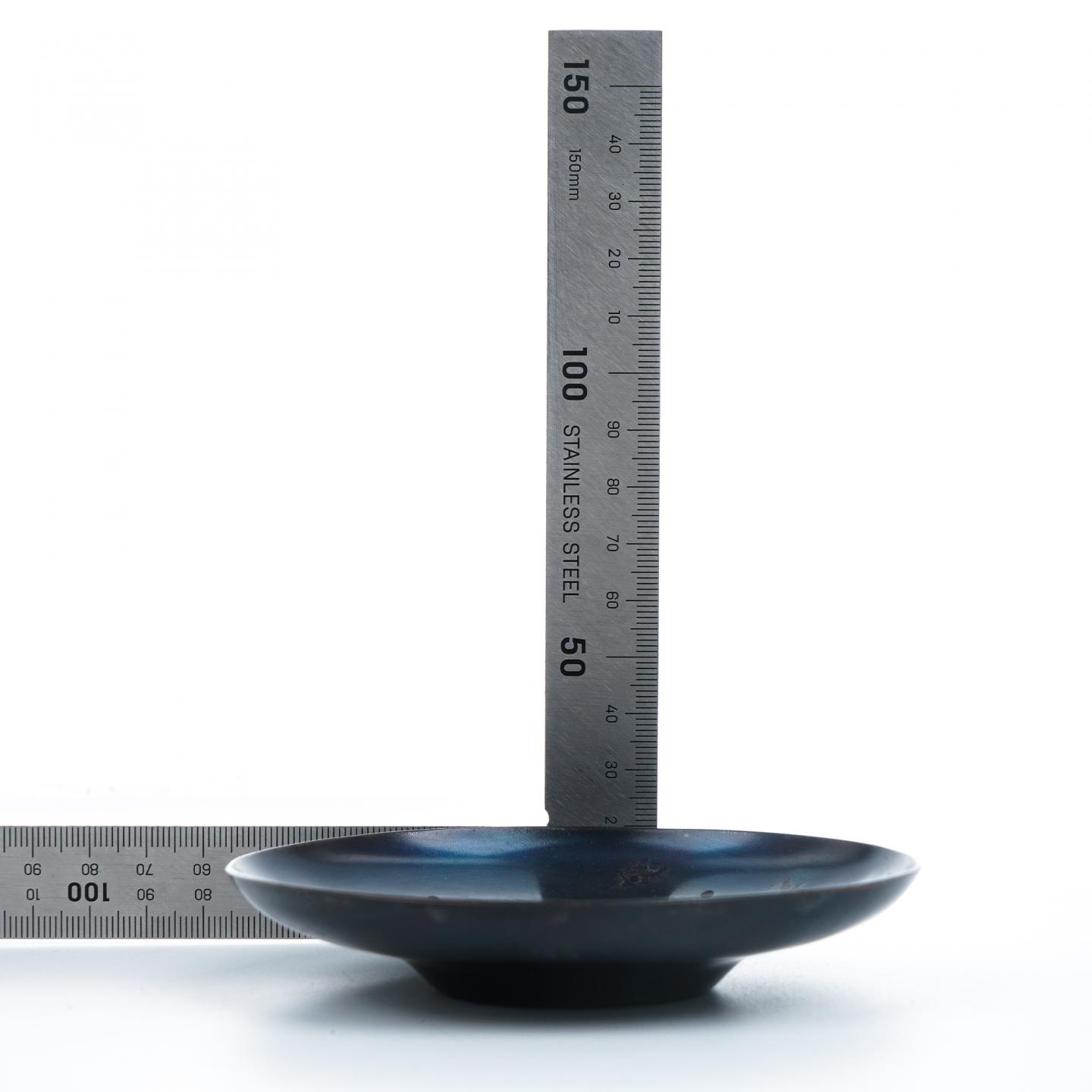 昭和时期｜玉川堂鎚起铜器茶托 5枚组