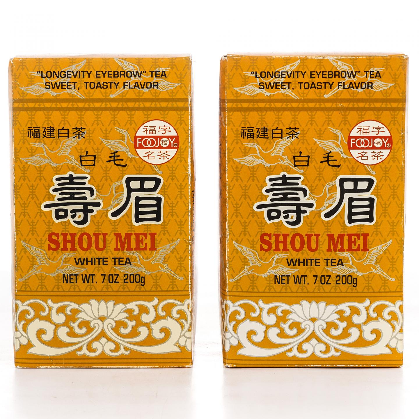 九十年代 出口级福字牌 白毛寿眉 200克*2盒 干仓
