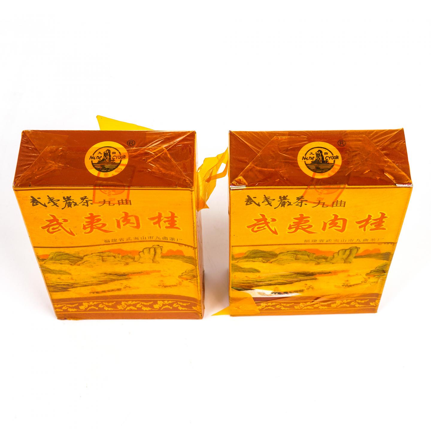 1999年 武夷山市九曲茶厂 正岩精品肉桂 2盒组*50克 干仓