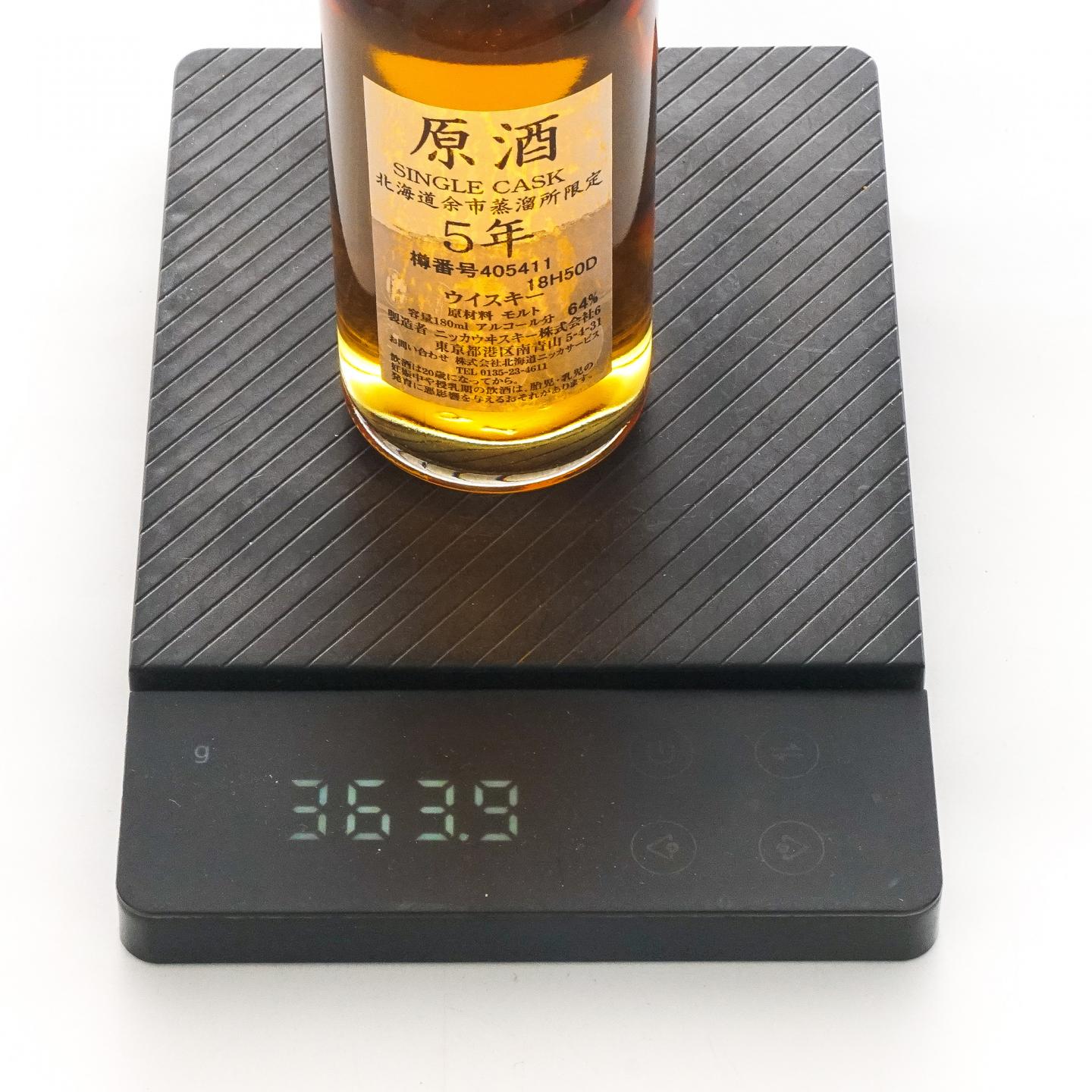 【中样】余市 5年 单桶原酒 樽番号405411 180ml