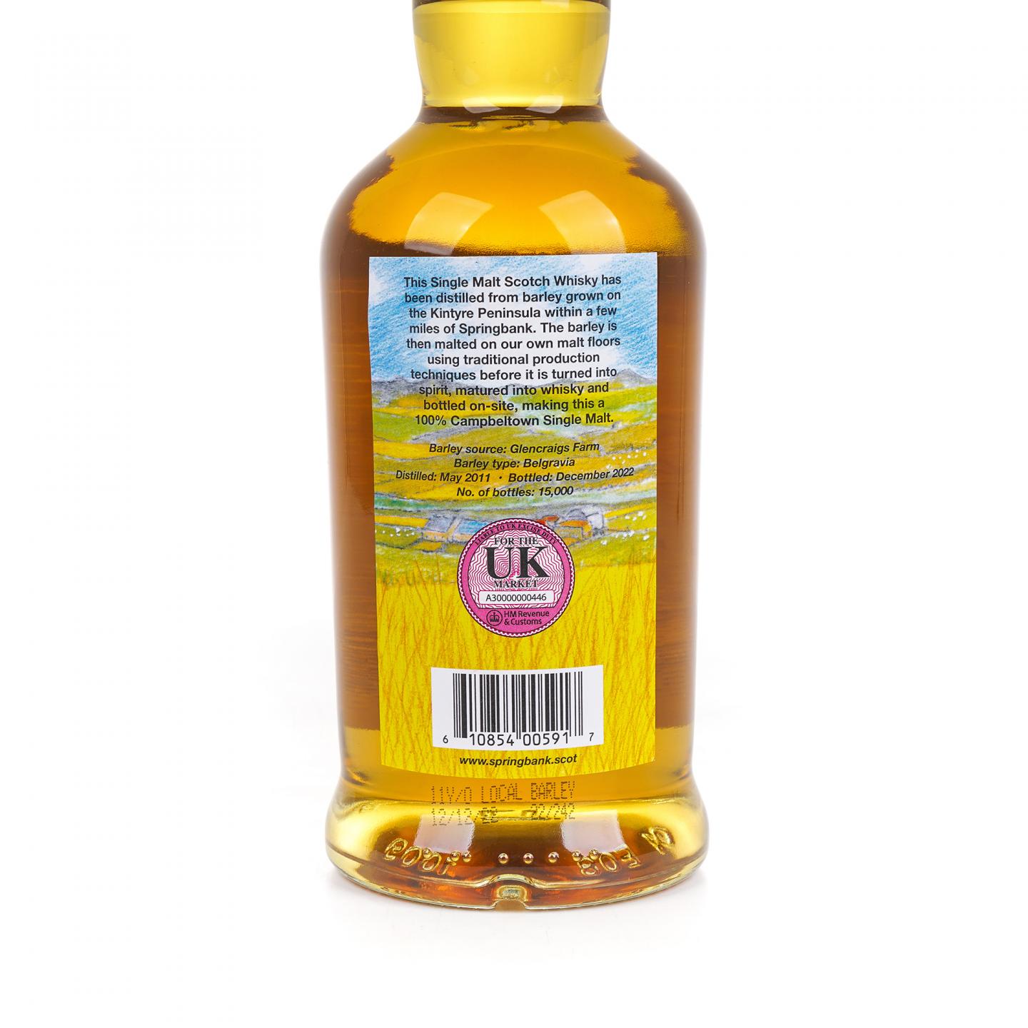 Springbank 云顶 11年 2011-2022 本地大麦