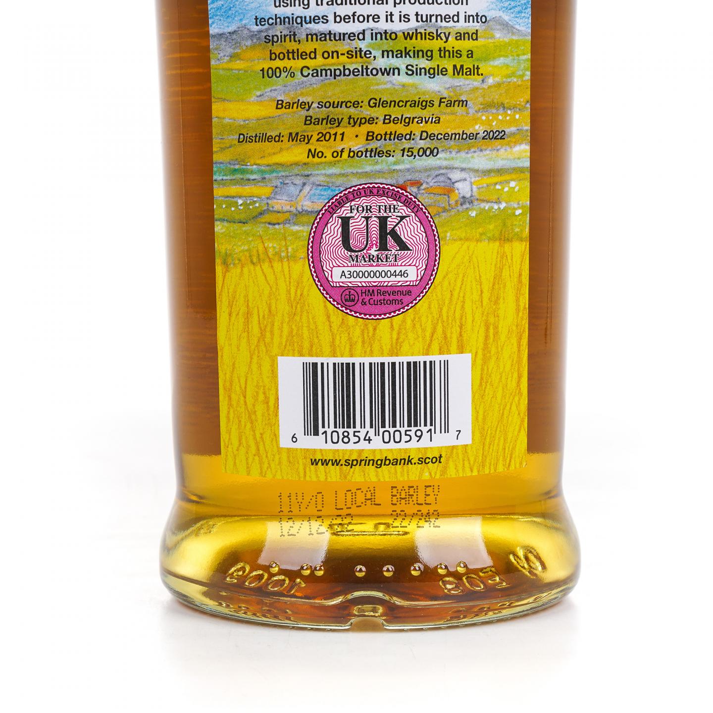 Springbank 云顶 11年 2011-2022 本地大麦