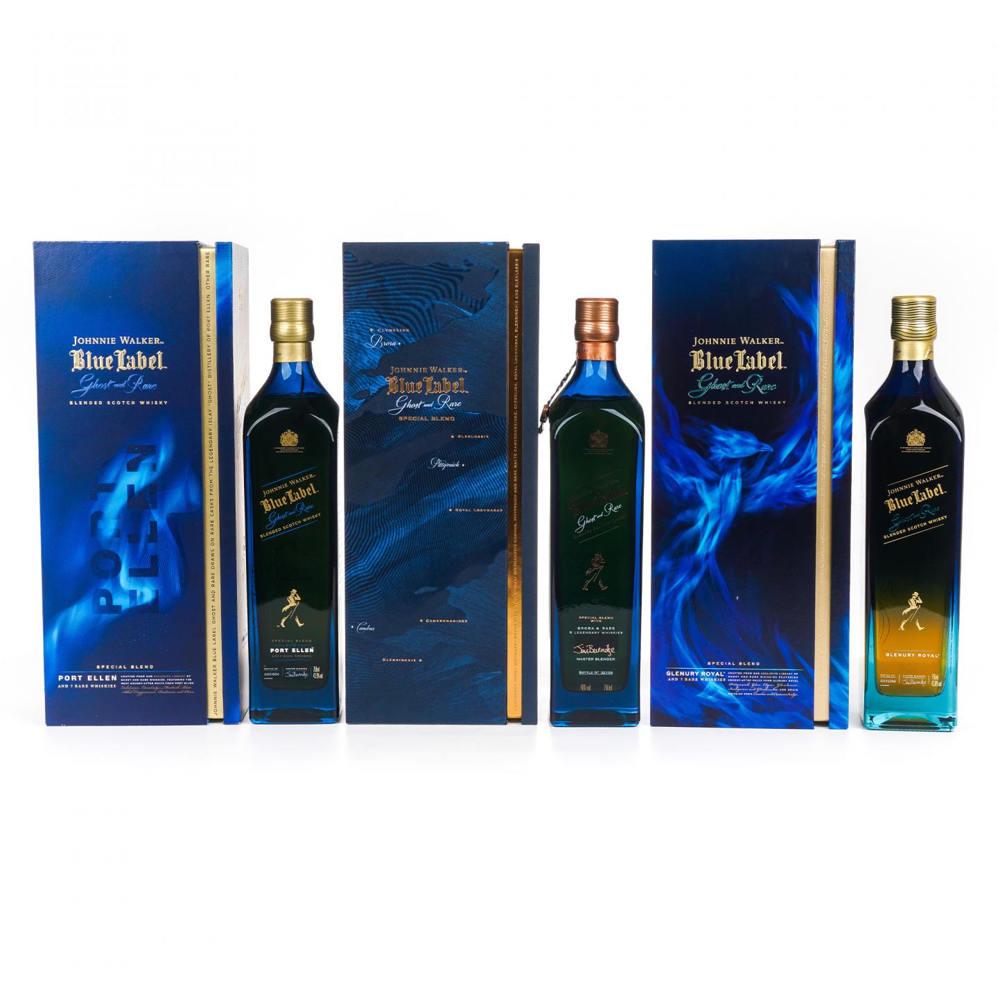 Johnnie Walker 尊尼获加 蓝牌调和 Ghost and Rare 3瓶组