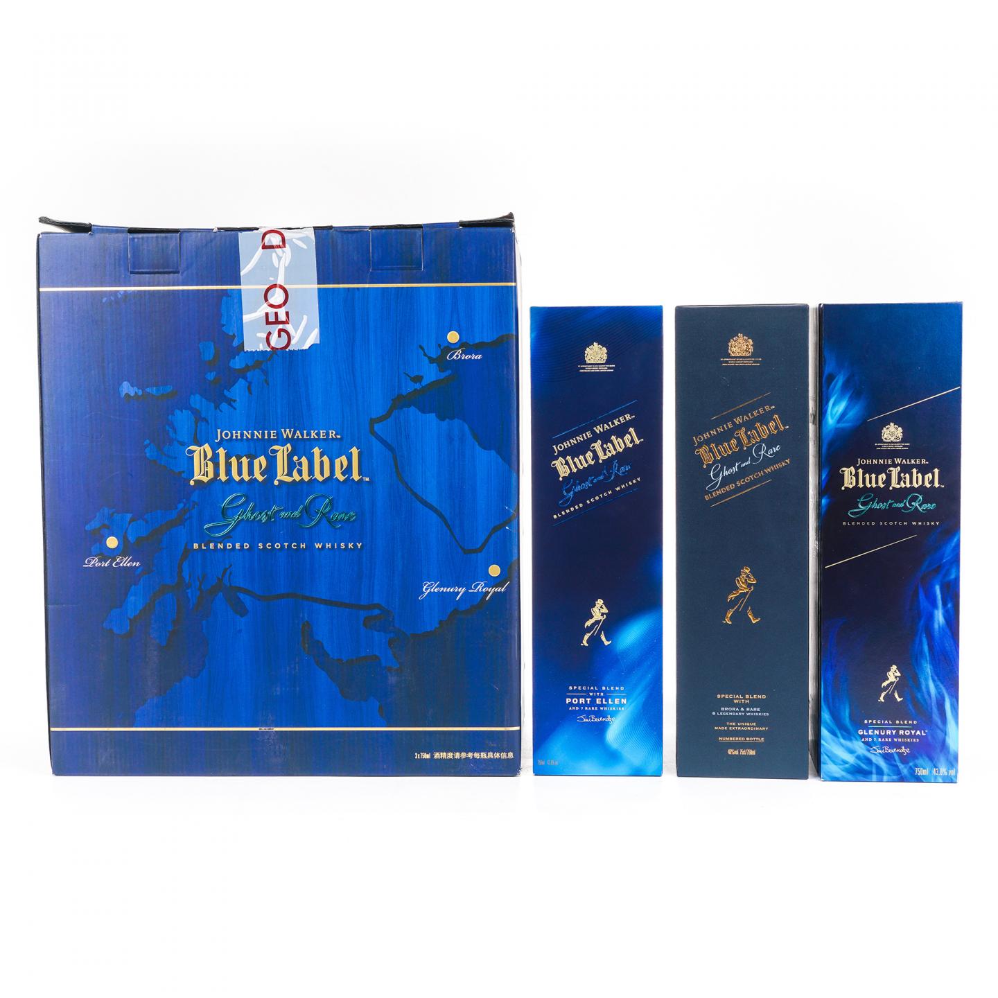 Johnnie Walker 尊尼获加 蓝牌调和 Ghost and Rare 3瓶组