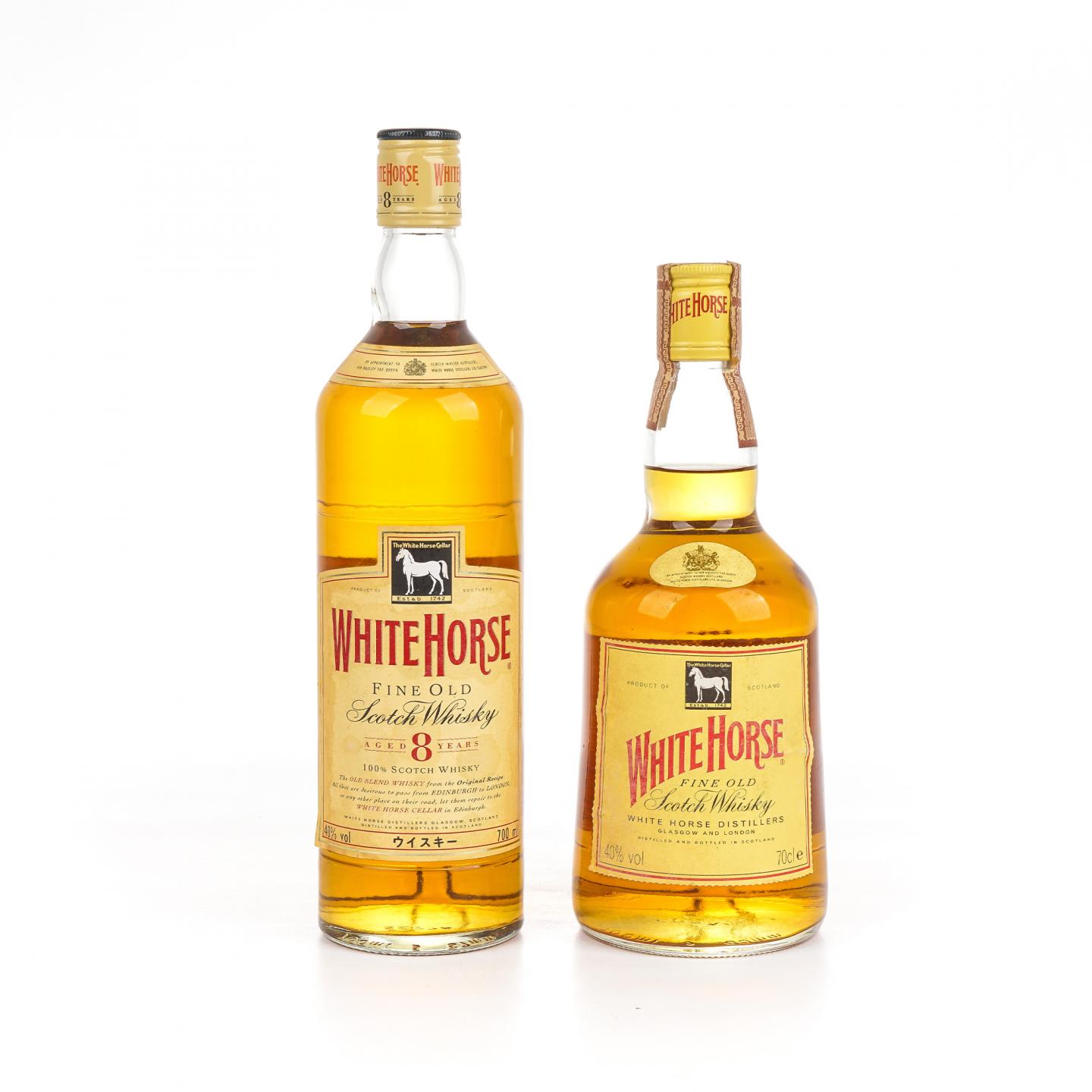 White Horse 白马 8年/无年份 Fine Old 调和 2瓶组