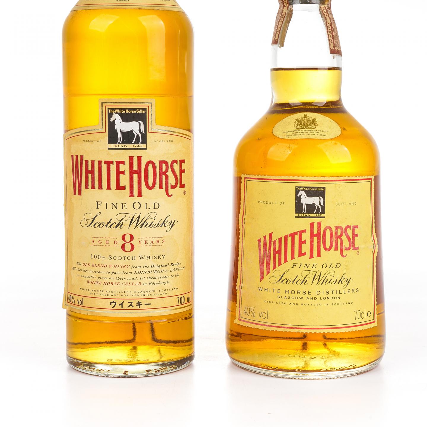 White Horse 白马 8年/无年份 Fine Old 调和 2瓶组