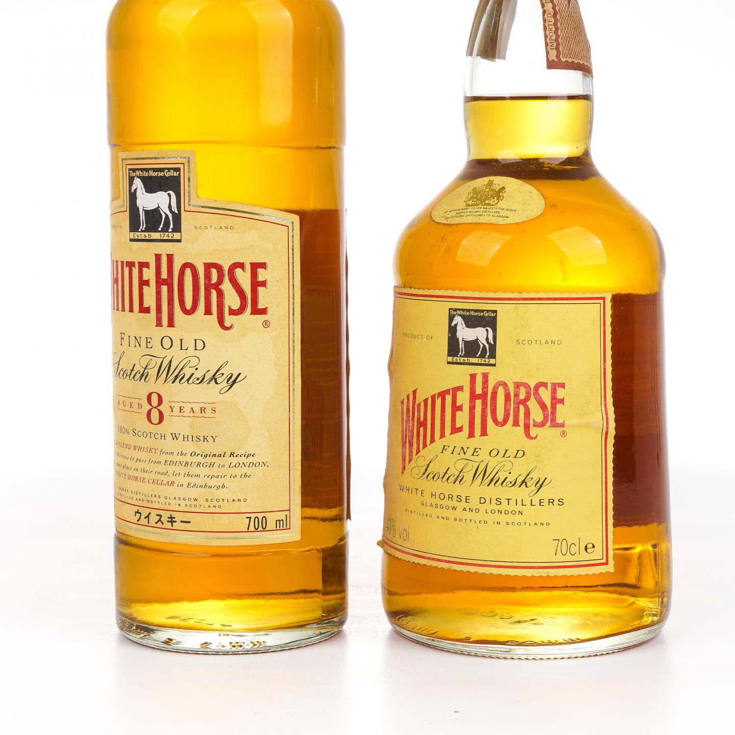 White Horse 白马 8年/无年份 Fine Old 调和 2瓶组