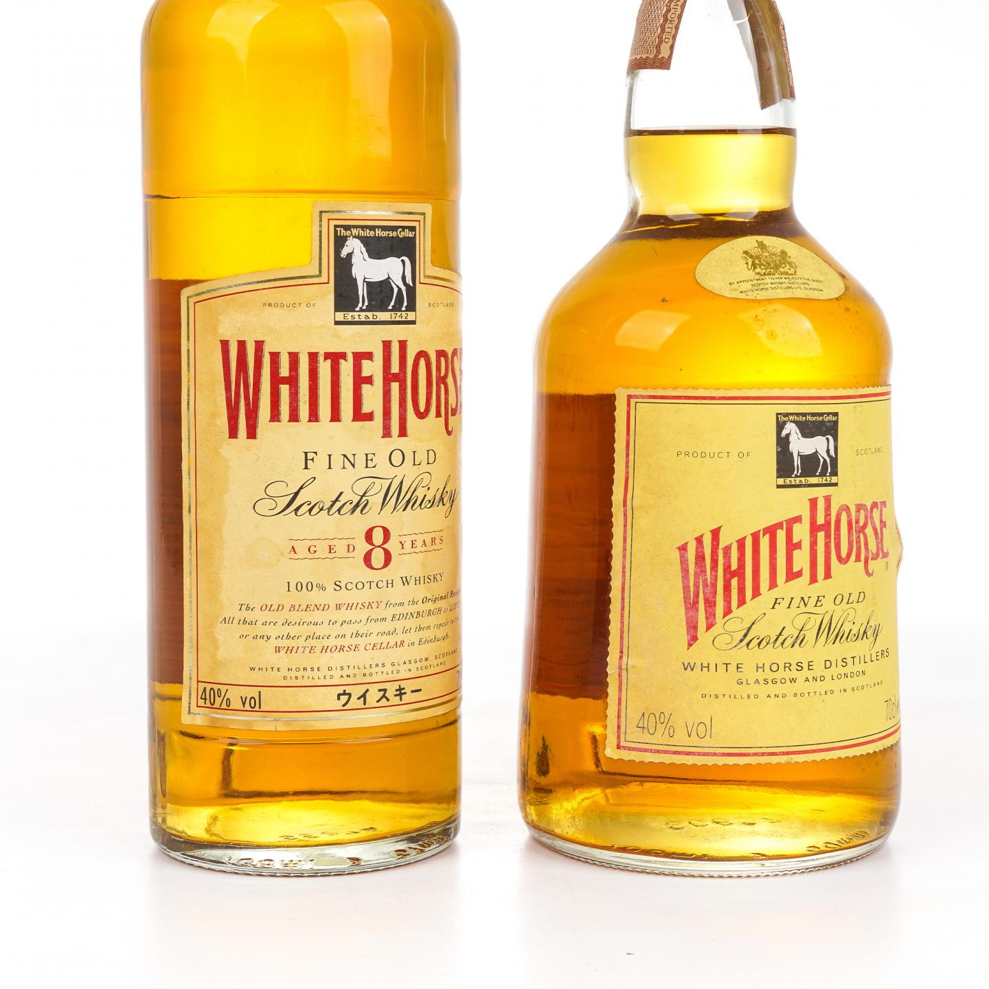White Horse 白马 8年/无年份 Fine Old 调和 2瓶组