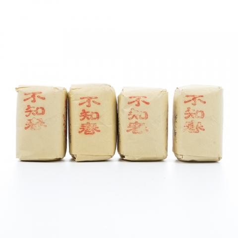 九十年代 中茶出口金记茶行 甲级武夷名枞不知春 50克*4包 干仓