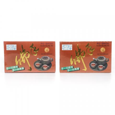 九十年代 国营北硿华侨茶厂出品 松鹤牌佛手 2盒组*125g 干仓