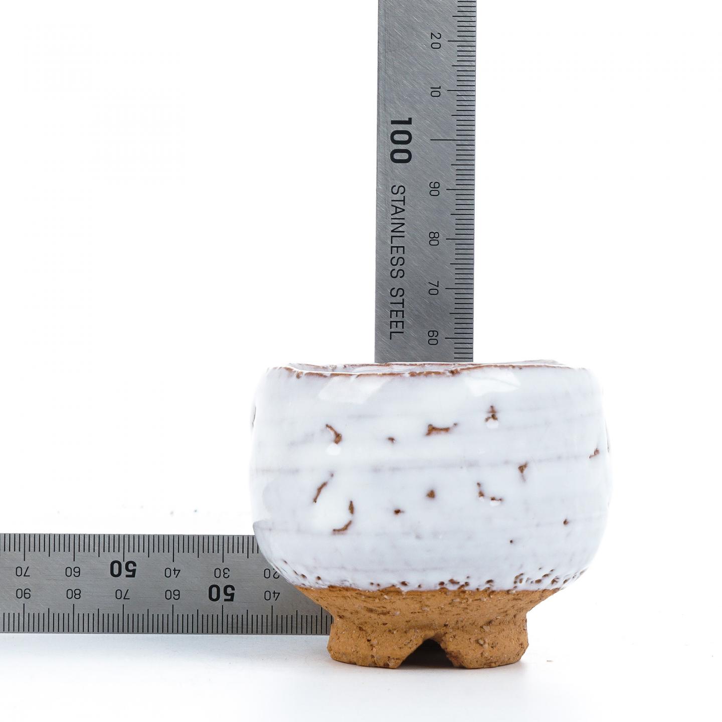 昭和时期｜萩烧 鬼萩大家 渋谷泥詩作 汤吞 带盒