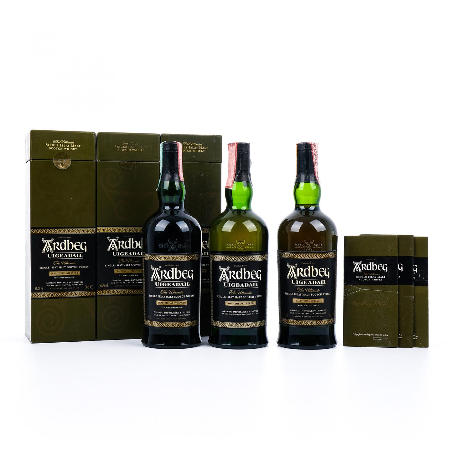 Ardbeg 阿贝 L3/L4/L5 乌干达 Uigeadail 700ml*3瓶组