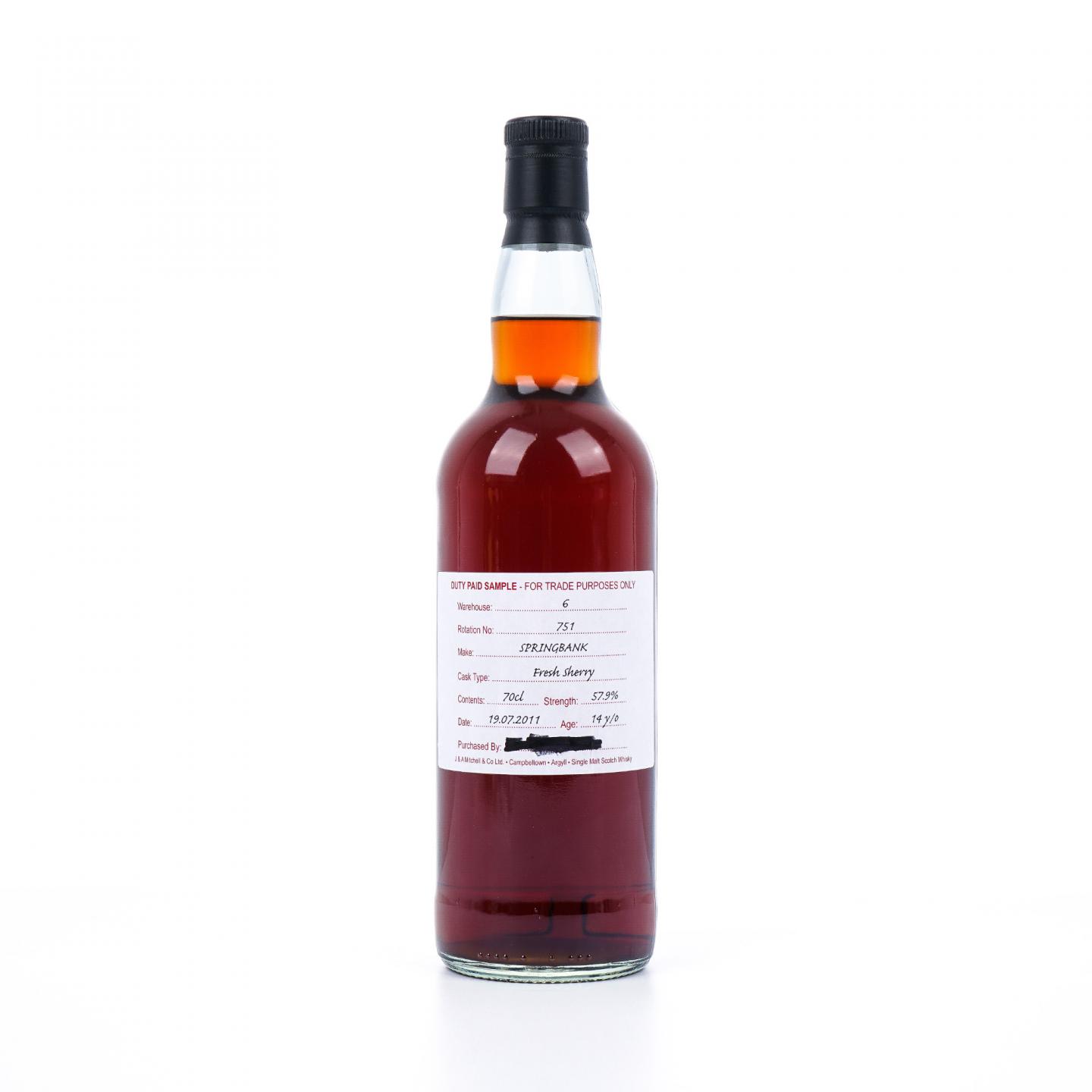 Springbank 云顶 14年 2011 完税瓶