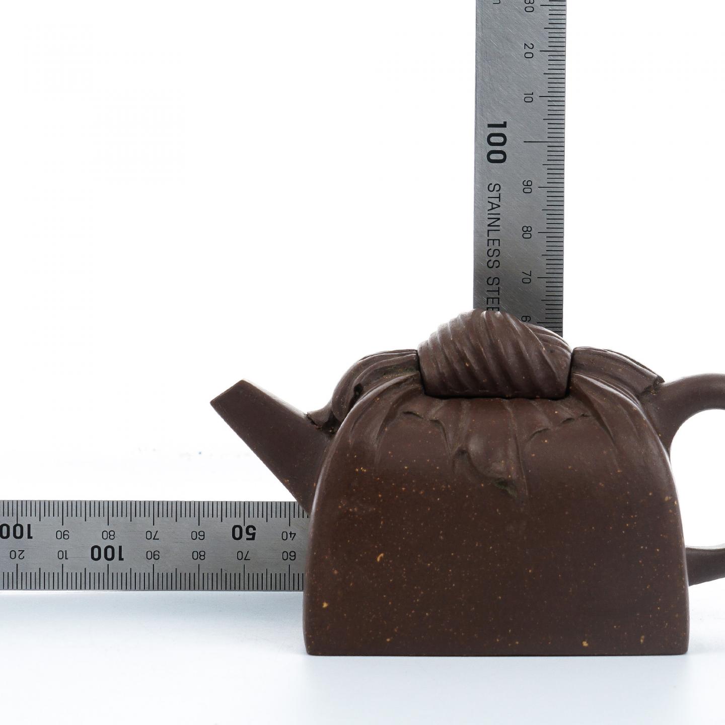 老一厂壶 大彬款印包壶 紫砂壶 约80年代 高约63mm