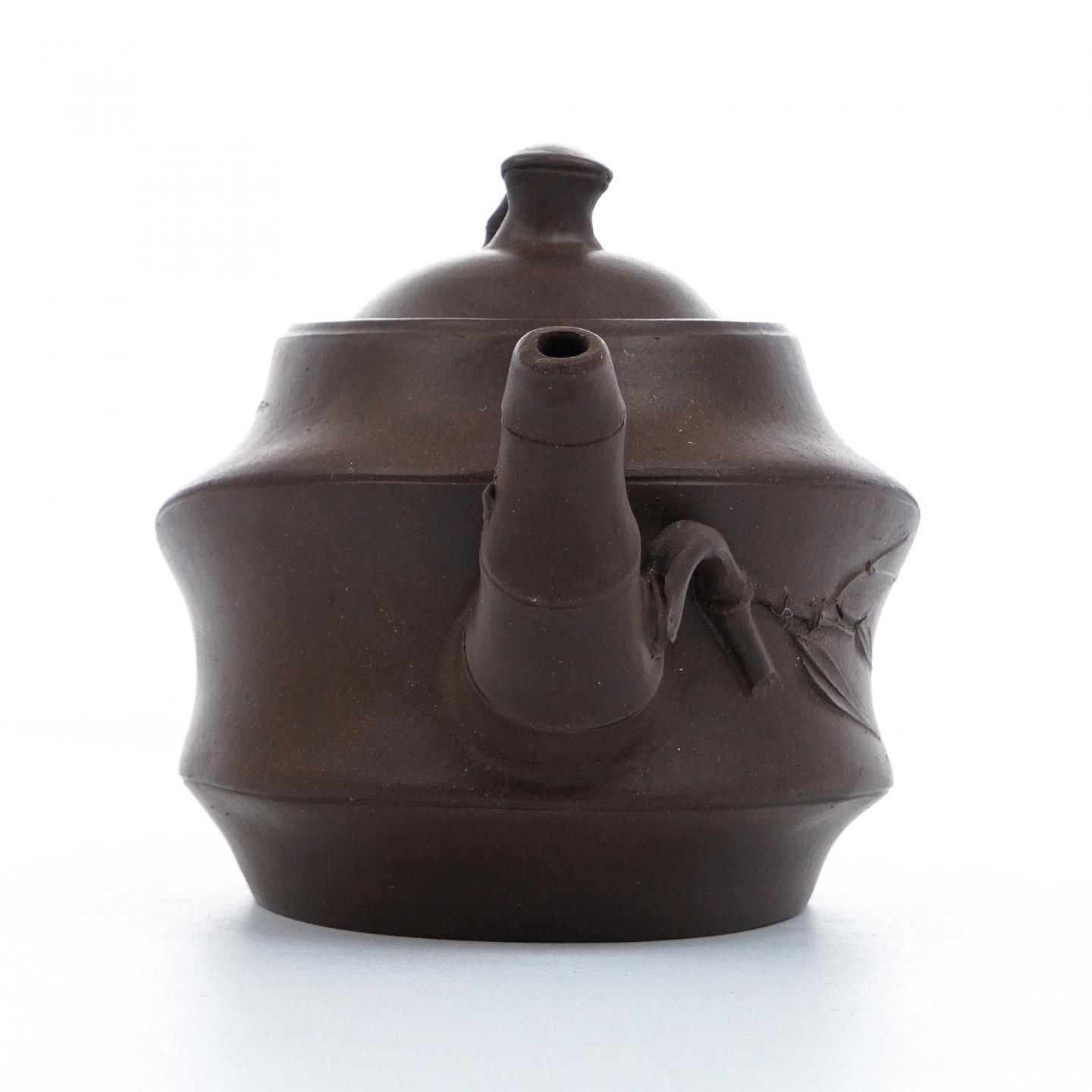 老一厂壶 船竹壶 紫砂壶 约80-90年代 高约83mm