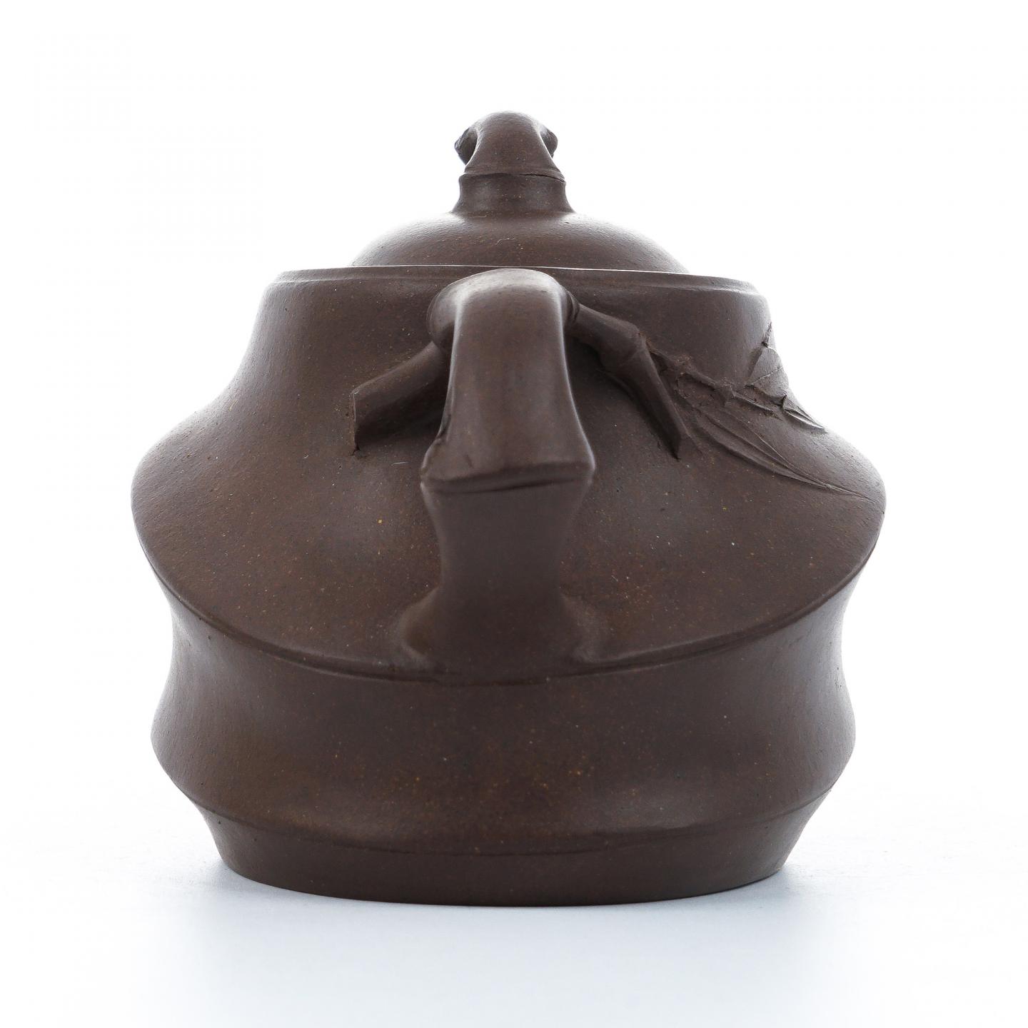 老一厂壶 船竹壶 紫砂壶 约80-90年代 高约83mm