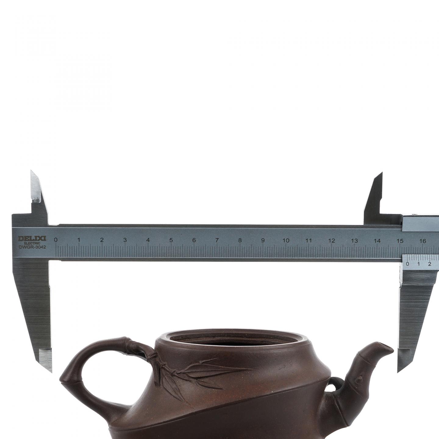 老一厂壶 船竹壶 紫砂壶 约80-90年代 高约83mm