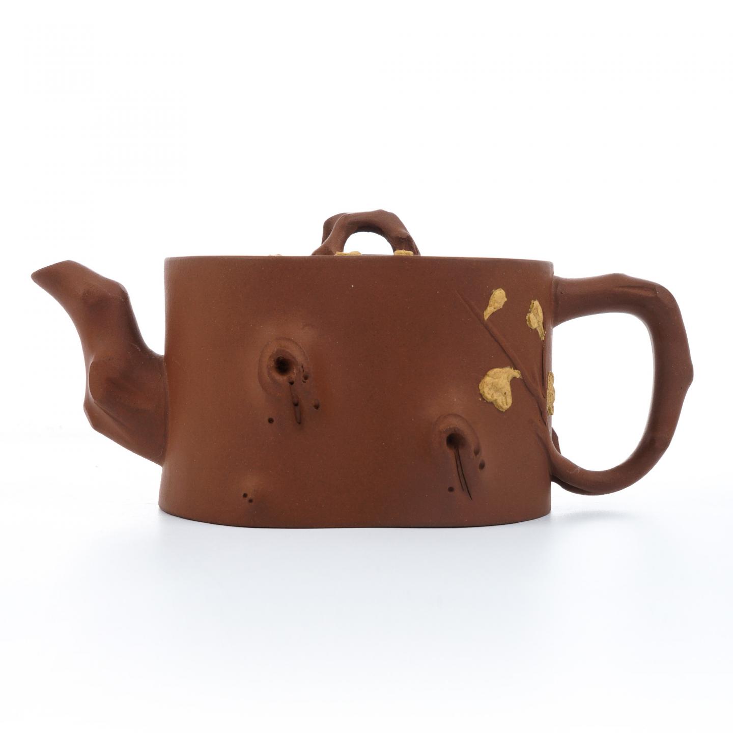 老一厂壶 双色梅桩壶 紫砂壶 约60-70年代 高约83.5mm