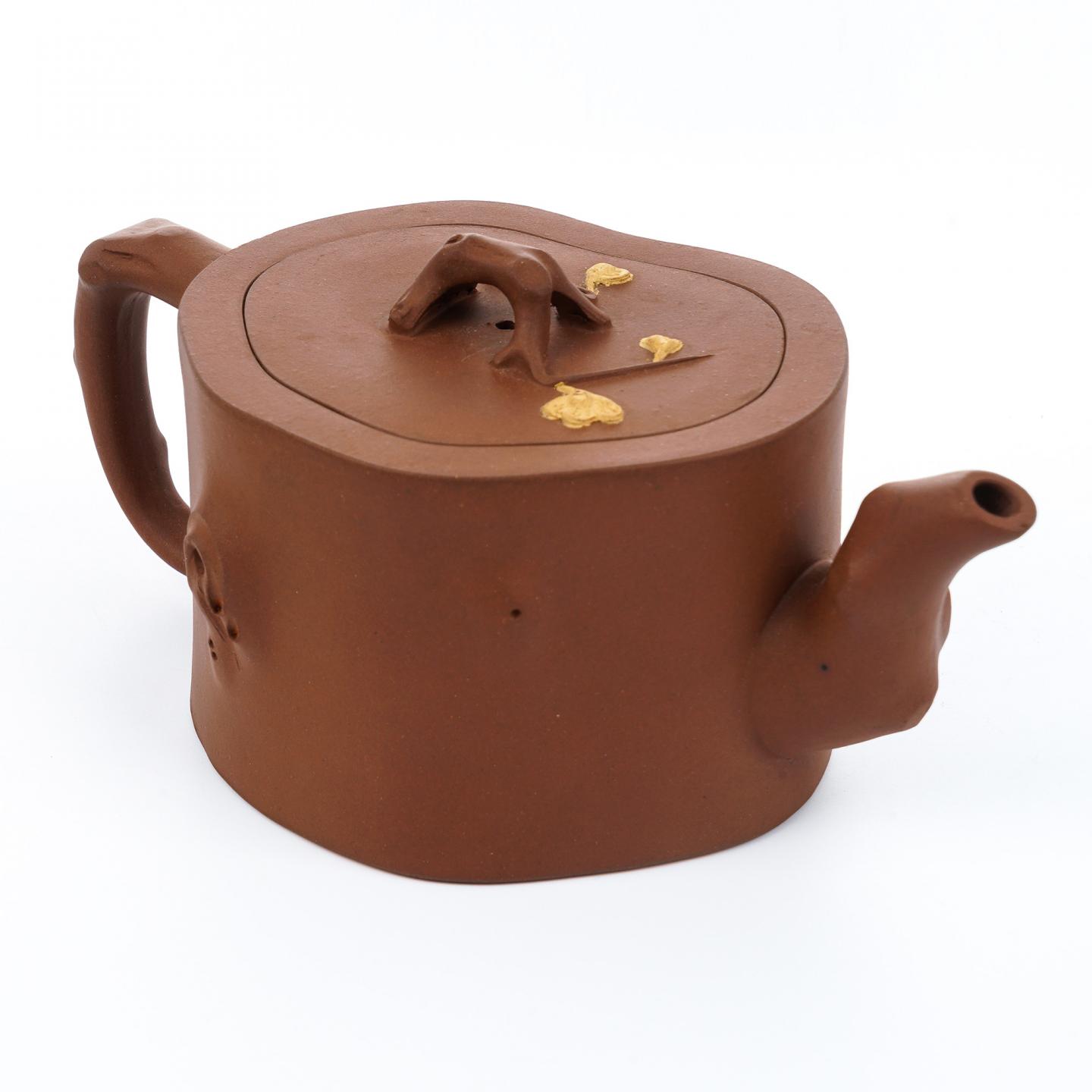 老一厂壶 双色梅桩壶 紫砂壶 约60-70年代 高约83.5mm