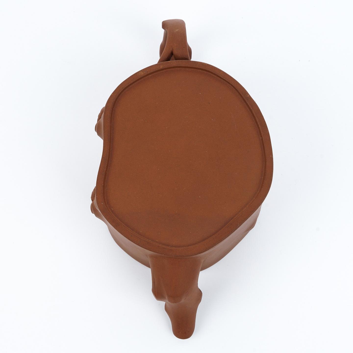 老一厂壶 双色梅桩壶 紫砂壶 约60-70年代 高约83.5mm