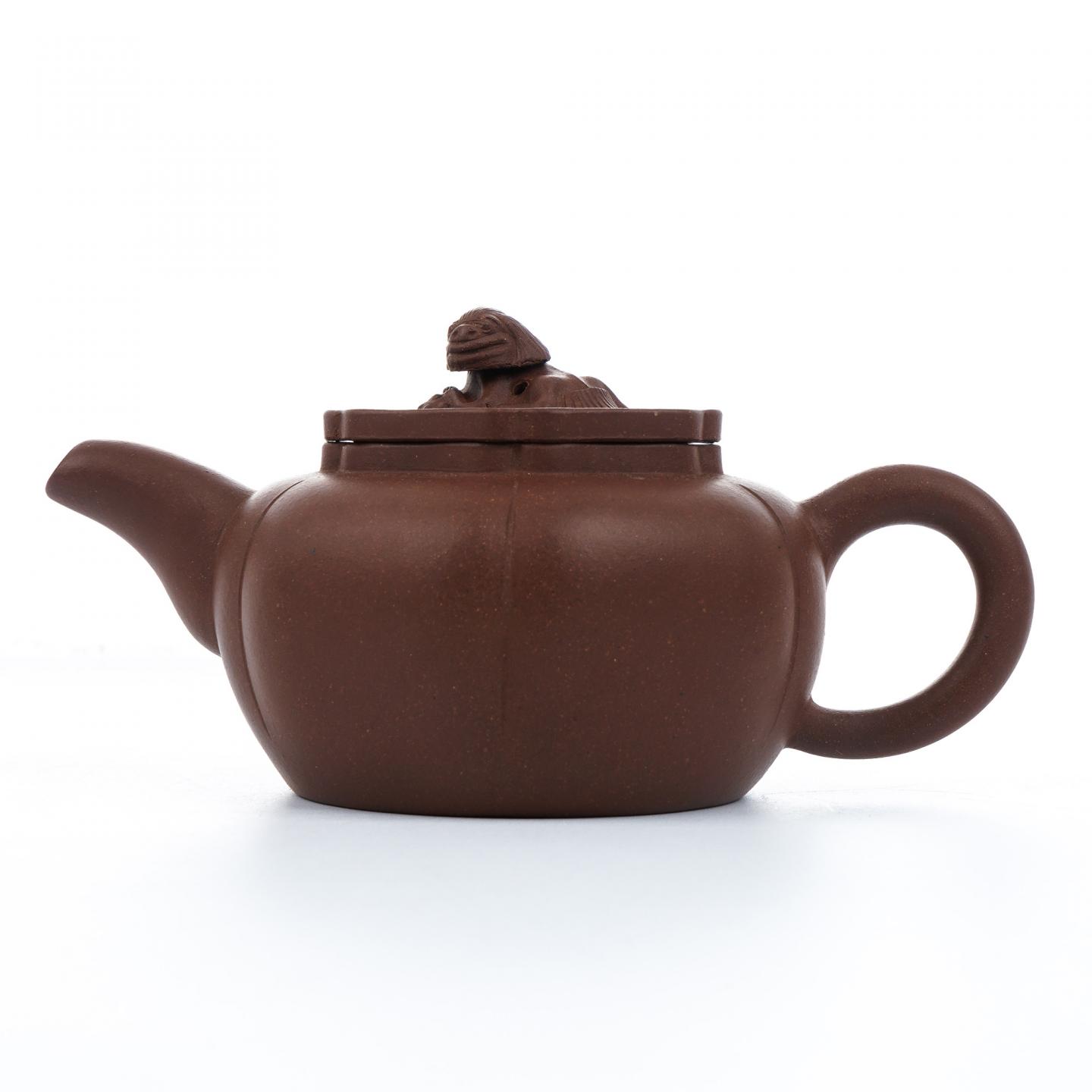 老一厂壶 狮球壶 紫砂壶 约70年代 高约69mm