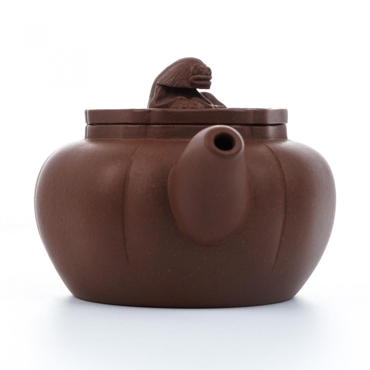 老一厂壶 狮球壶 紫砂壶 约70年代 高约69mm