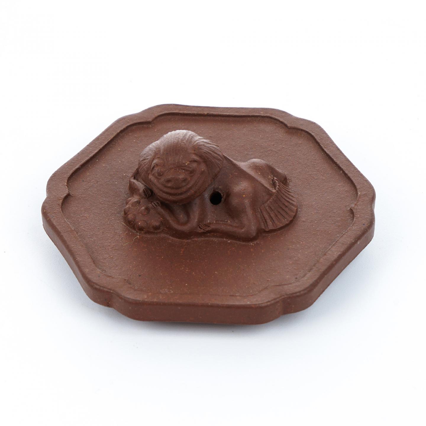 老一厂壶 狮球壶 紫砂壶 约70年代 高约69mm