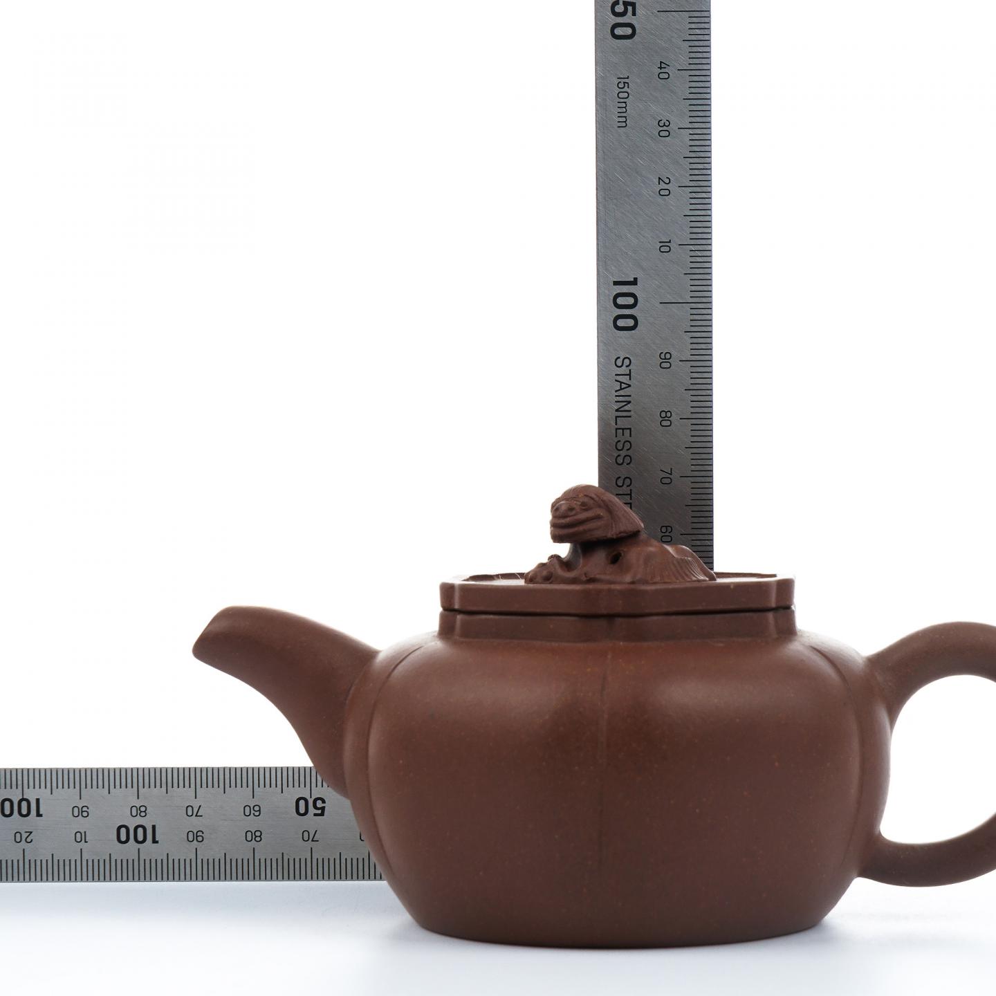 老一厂壶 狮球壶 紫砂壶 约70年代 高约69mm