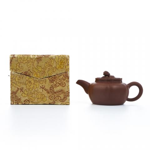 老一厂壶 狮球壶 紫砂壶 约70年代 高约69mm