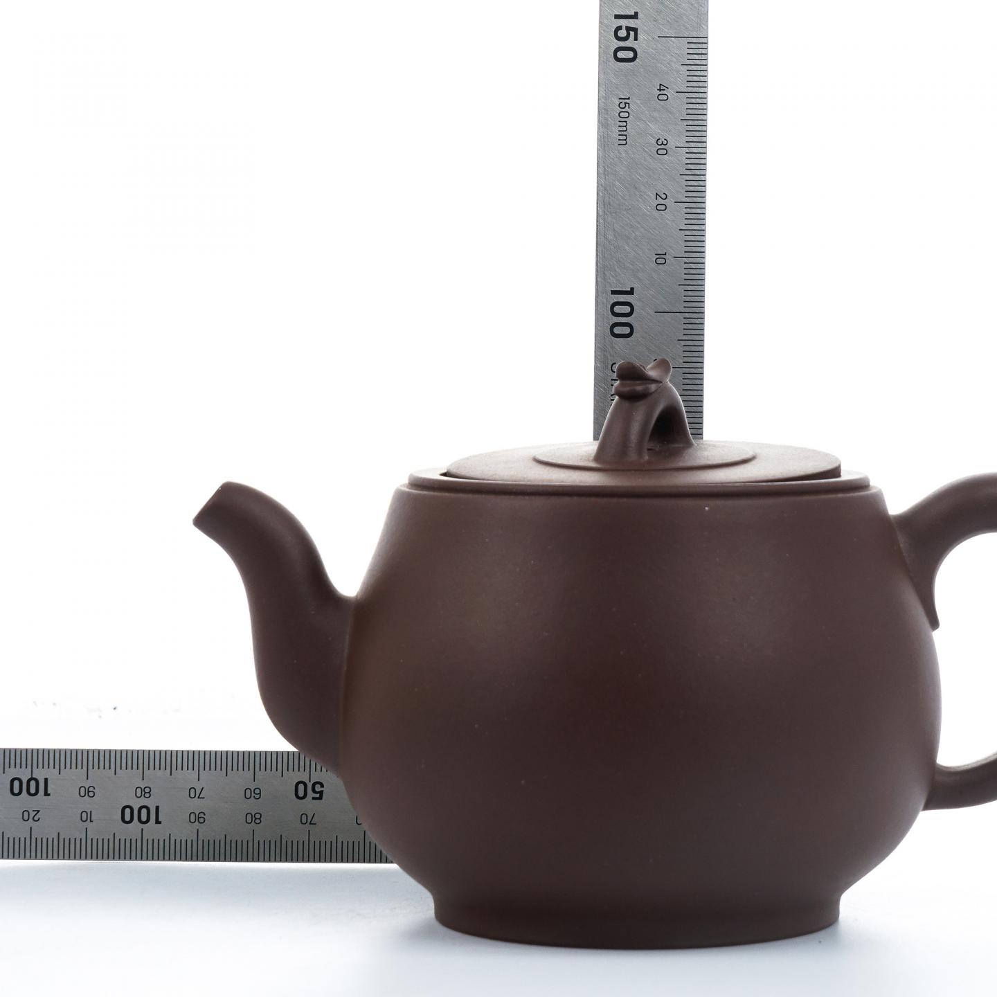 周谏莺 玉惹壶 紫砂壶 约90年代 高约91mm