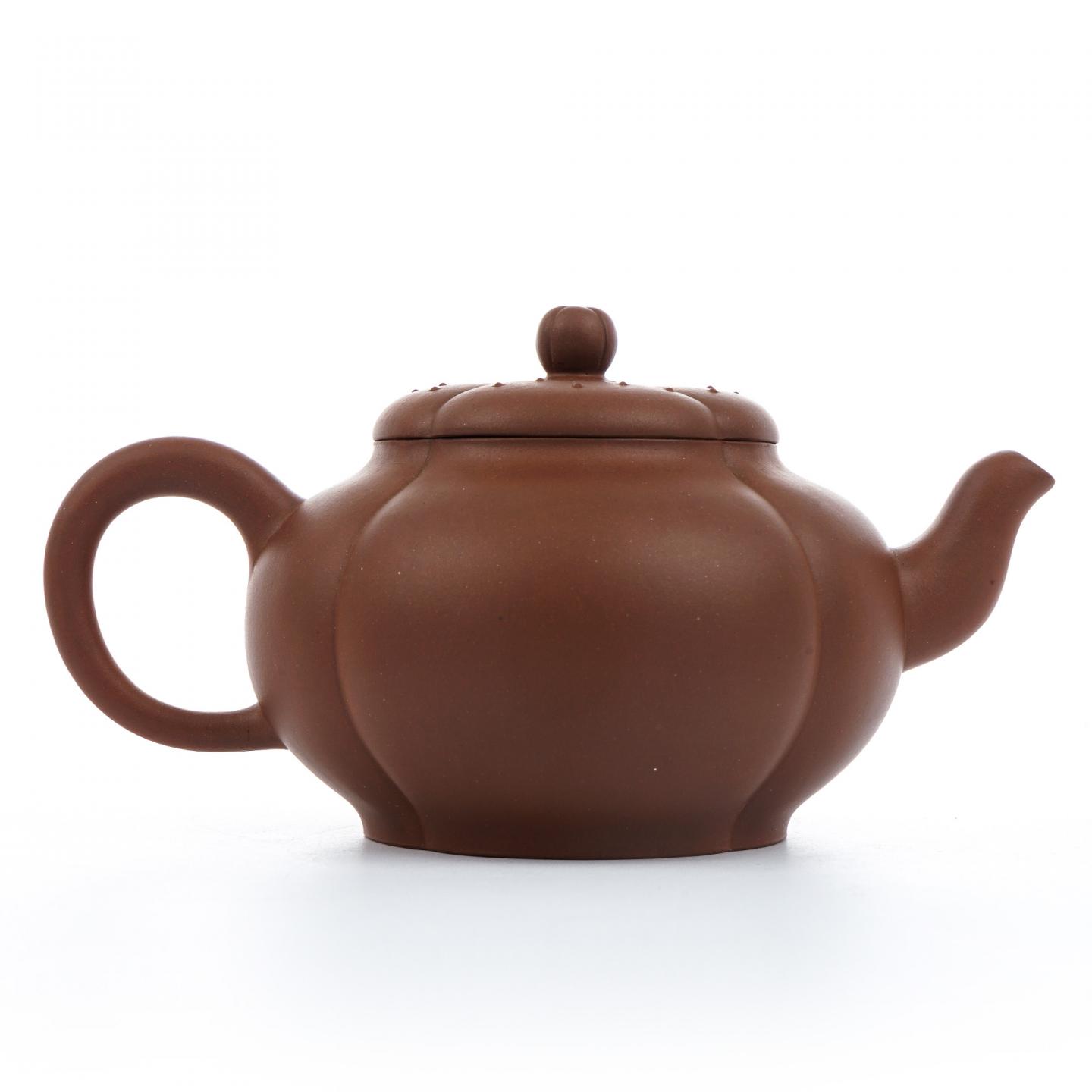 周晶桦 梅花壶 紫砂壶 约90年代 高约90mm