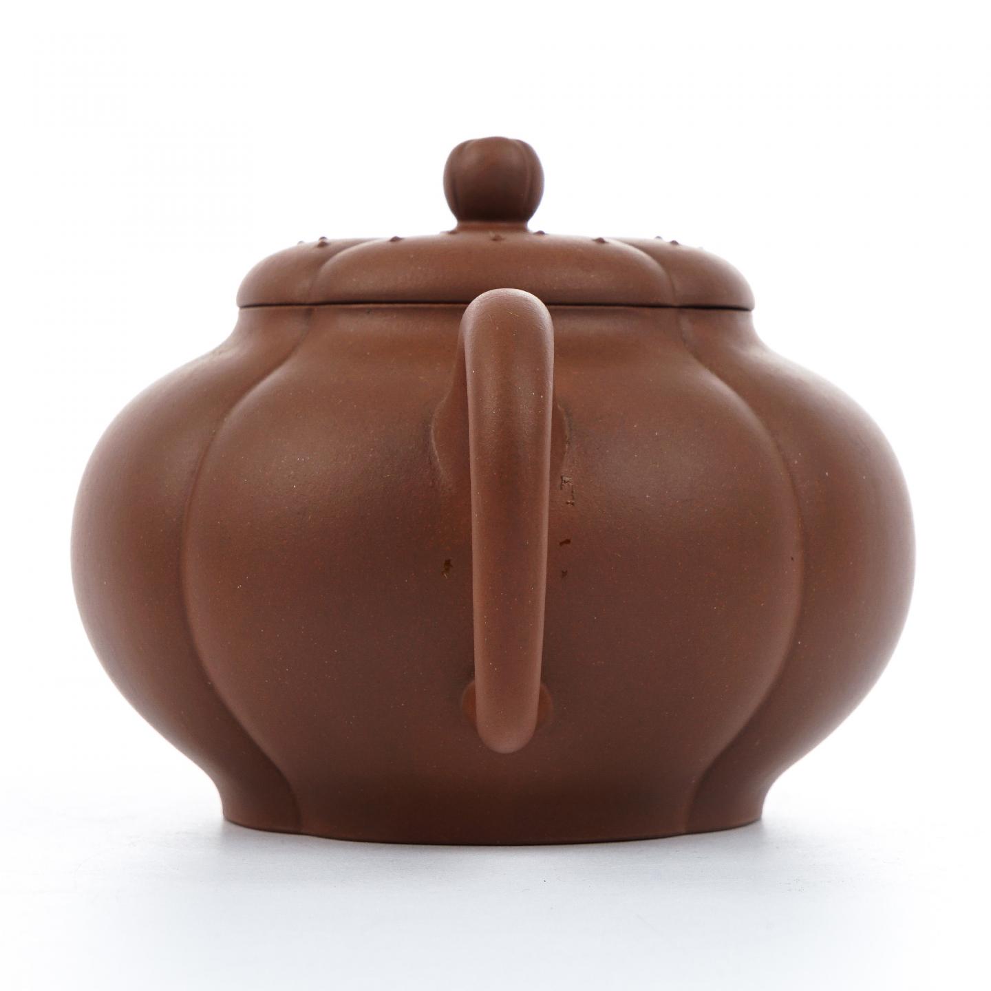 周晶桦 梅花壶 紫砂壶 约90年代 高约90mm