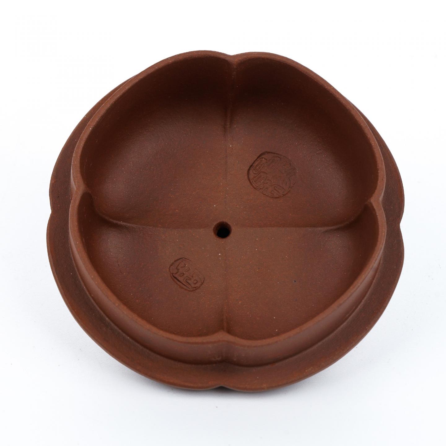 周晶桦 梅花壶 紫砂壶 约90年代 高约90mm